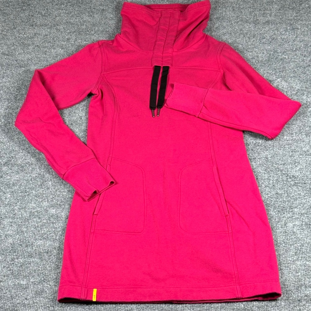 Lole Calm Me XS Sporty Chic Tunic Dress Sweatshirt Funnel Neck Athleisure Active